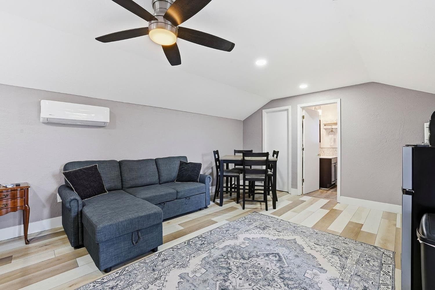 The loft sitting area