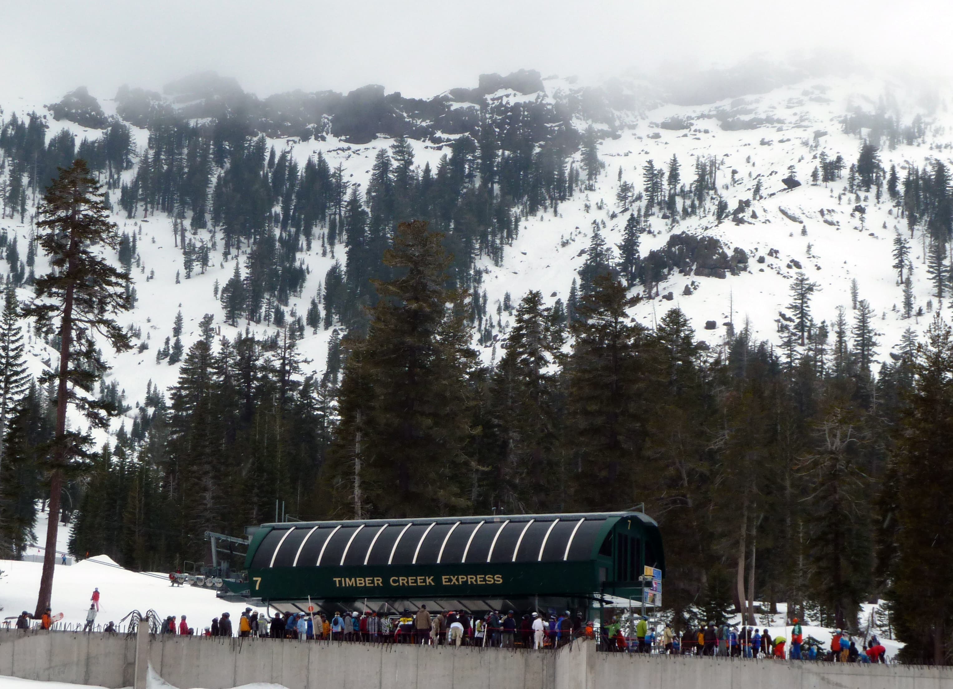 A chairlift at Kirkwood Mountain Resort